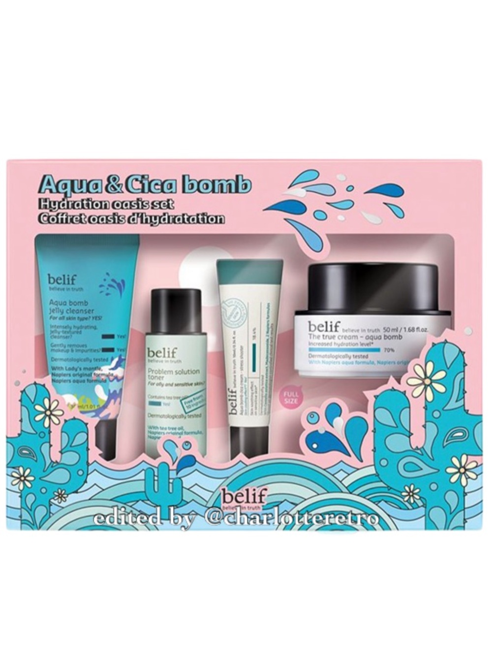 BELIF • Aqua & Cica Bomb Hydration Oasis Set